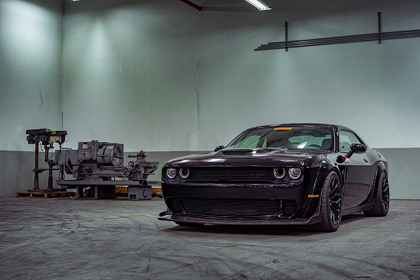 Фото дисков Asanti MOGUL 5 Черный сатин на Dodge Challenger III