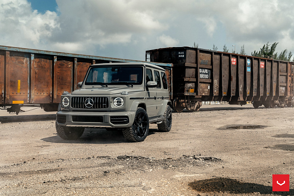Фото дисков Vossen HF-5 Черный глянец на Mercedes-Benz G-Class III