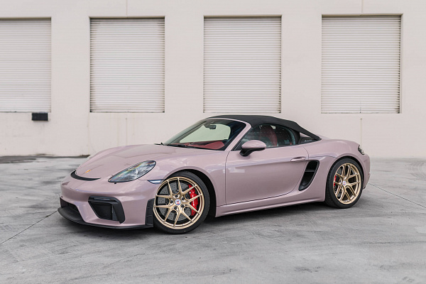 Фото дисков HRE R101 Lightweight Сатиновая шампань на Porsche Boxster IV