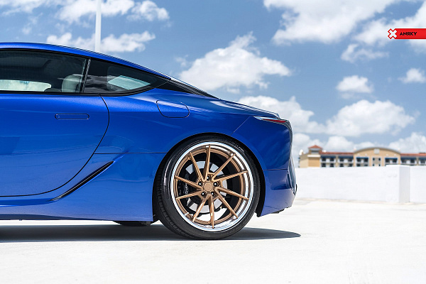 Фото дисков Anrky AN23 Сатиновое золото на Lexus LC 500