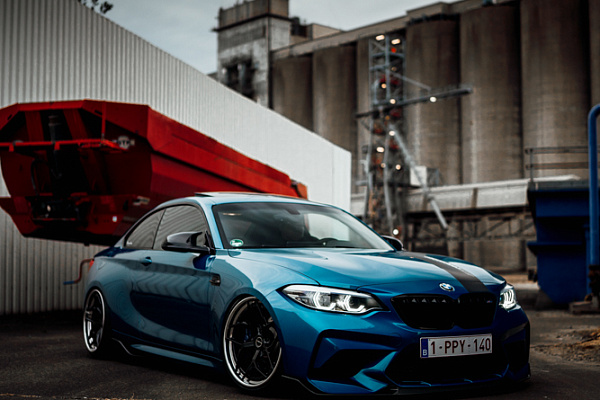 Фото дисков Brixton Forged PF5 Черный сатин на BMW 2/M2 (F22/F87)