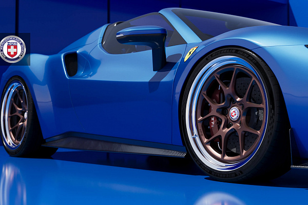 Фото дисков HRE 521 Глянцевая бронза на Ferrari 296