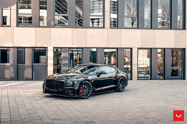 Фото дисков Vossen HF-2 Черный сатин на Bentley Continental GT III