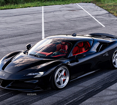 Фото дисков Strasse Wheels F5 Track на Ferrari SF90