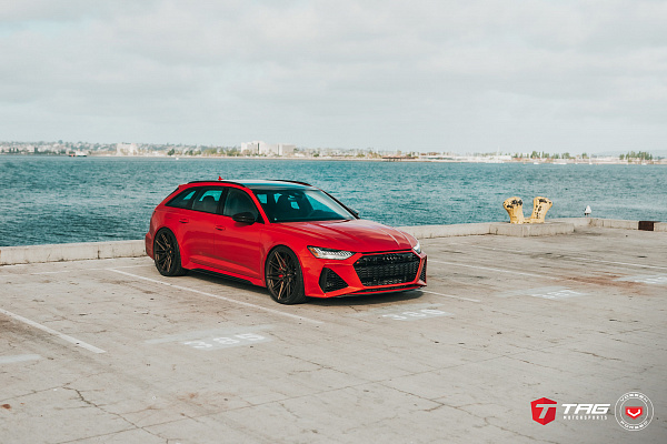 Фото дисков Vossen EVO-5R Сатиновая бронза на Audi A/RS 6 (C8)