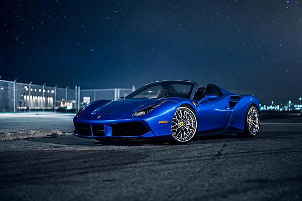 Фото дисков HRE S200 Глянцевый лак на Ferrari 488