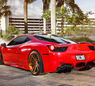 Фото дисков Strasse Wheels SV1 Deep Concave FS на Ferrari 458