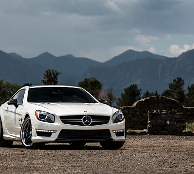 Фото дисков HRE S107 на Mercedes-Benz SL (R231)
