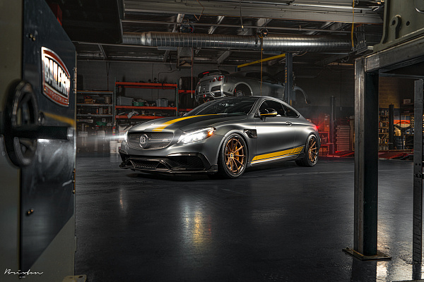 Фото дисков Brixton Forged R11-R Сатиновое темное золото на Mercedes-Benz C-Class (W205)