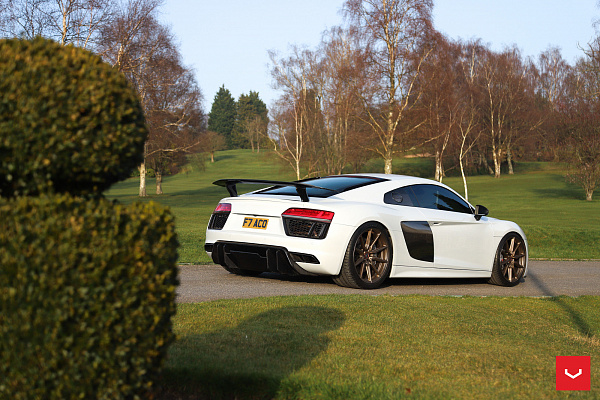 Фото дисков Vossen HF-3 Сатиновая бронза на Audi R8 (4S)