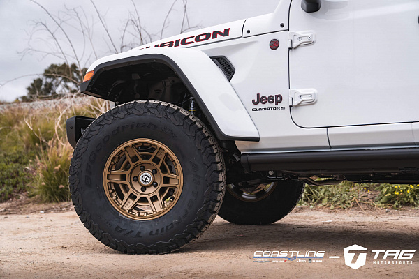 Фото дисков HRE FT1 Сатиновое темное золото на Jeep Gladiator II (JT)