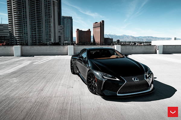 Фото дисков Vossen HF-2 Черный глянец на Lexus LC 500