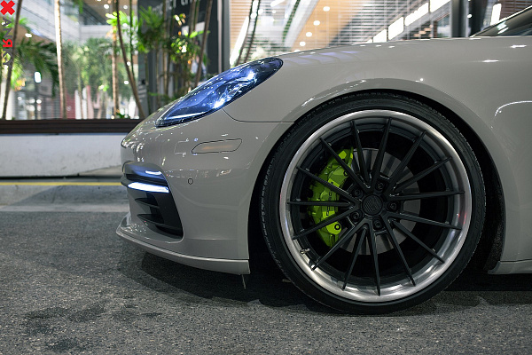 Фото дисков Anrky AN39 Черный сатин на Porsche Panamera III