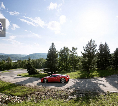 Фото дисков HRE P104 на Ferrari 488