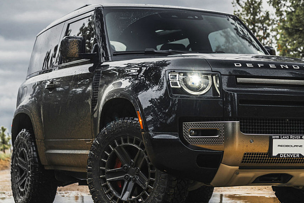 Фото дисков Black Rhino ALSTON Черный сатин на Land Rover Defender II