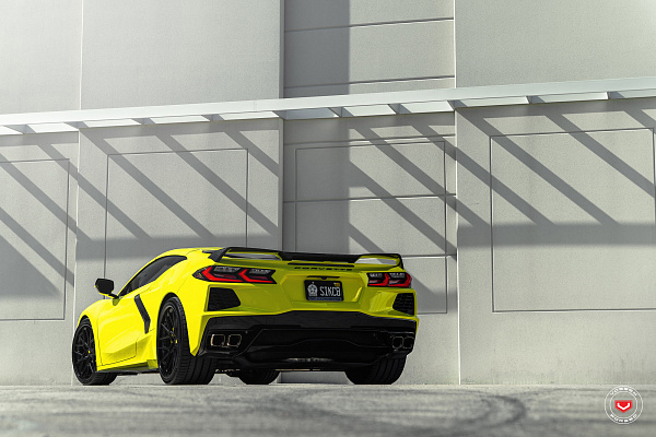 Фото дисков Vossen M-X3 (3-Piece) Черный глянец на Chevrolet Corvette C8
