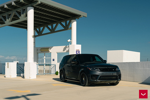 Фото дисков Vossen HF-8 Черный глянец на Range Rover Sport II