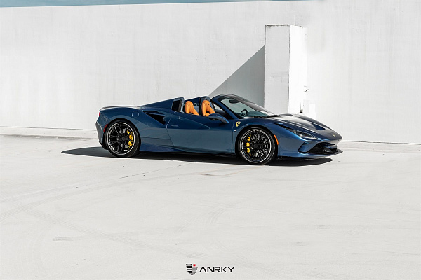 Фото дисков Anrky S3-X5 Черный сатин на Ferrari F8