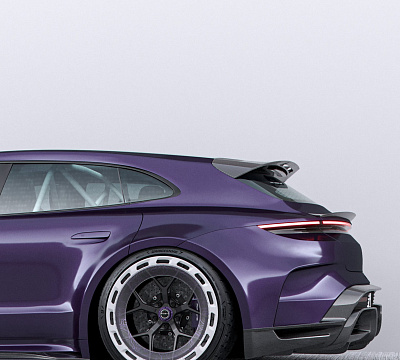 Фото дисков Brixton Forged PF7 Aerotech на Porsche Taycan I