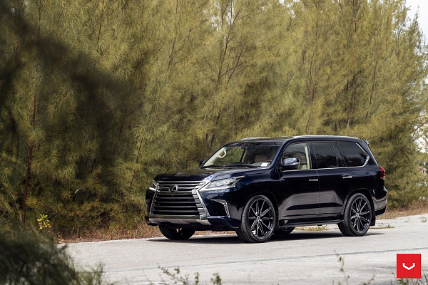 Фото дисков Vossen HF-3 Глянцевый темный лак на Lexus LX III