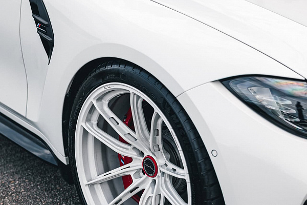 Фото дисков Brixton Forged FDE03 Белый глянец на BMW 3/M3 (G2x/G80)