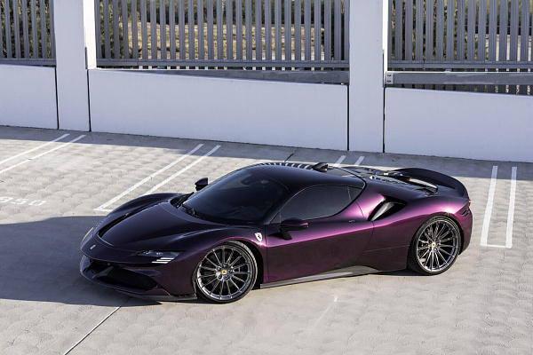 Фото дисков HRE P103SC Глянцевый темный лак на Ferrari SF90