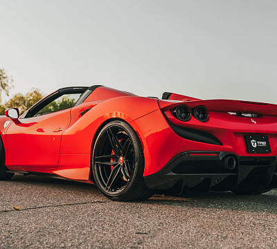 Фото дисков HRE S107SC на Ferrari F8