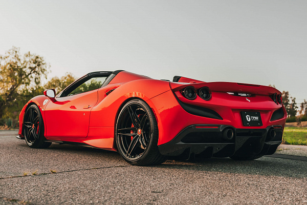 Фото дисков HRE S107SC Черный сатин на Ferrari F8