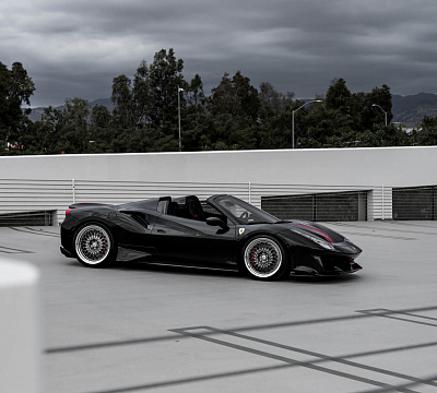 Фото дисков HRE 501 на Ferrari 488