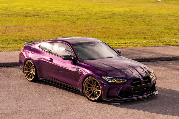 Фото дисков Strasse Wheels SV5 Deep Concave Duoblock Сатиновое золото на BMW 4/M4 (G22/G82)