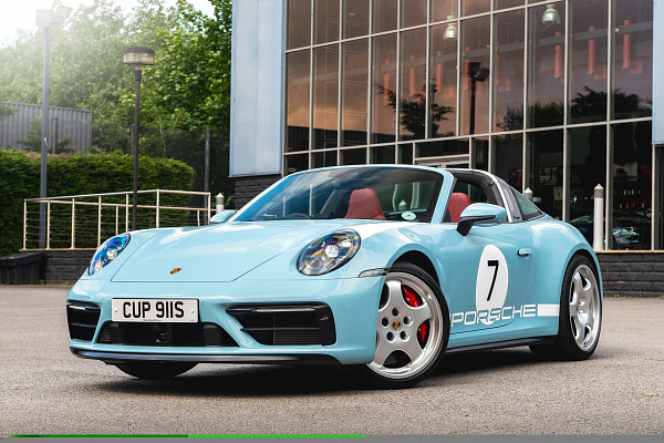 Фото дисков Kahn Cup 1 Remastered 3-Piece Серебро на Porsche 911 VIII