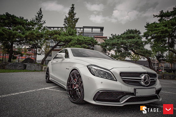 Фото дисков Vossen HF-5 Черный глянец на Mercedes-Benz CLS (C218)