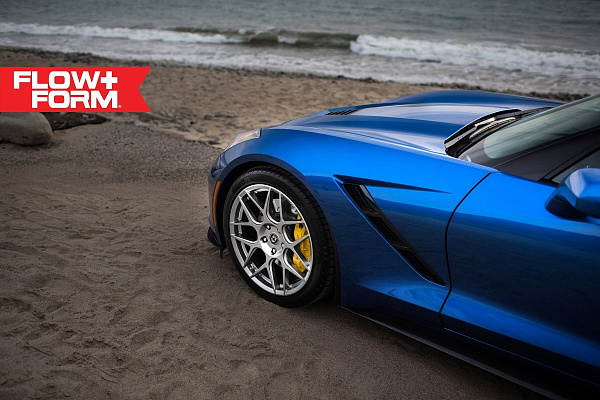 Фото дисков HRE FF01 Серебро на Chevrolet Corvette C7