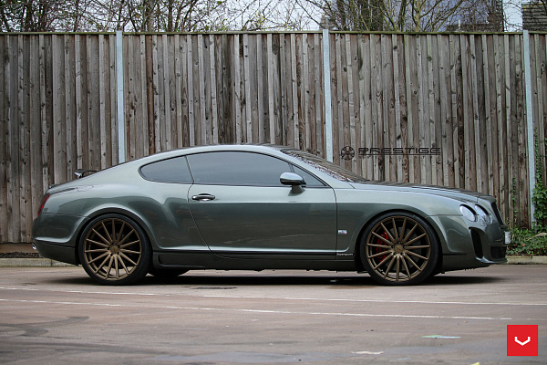 Фото дисков Vossen VFS-2 Сатиновая бронза на Bentley Continental GT II