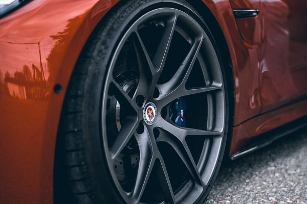 Фото дисков HRE P101 Сатиновый графит на BMW 3/M3 (F3x/F80)