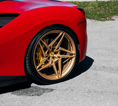 Фото дисков Anrky S1-X3 на Ferrari 488