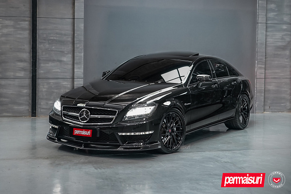 Фото дисков Vossen EVO-6T (3-Piece) Черный сатин на Mercedes-Benz CLS (C218)