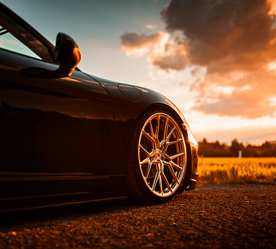 Фото дисков Vossen M-X3 на Porsche Cayman II