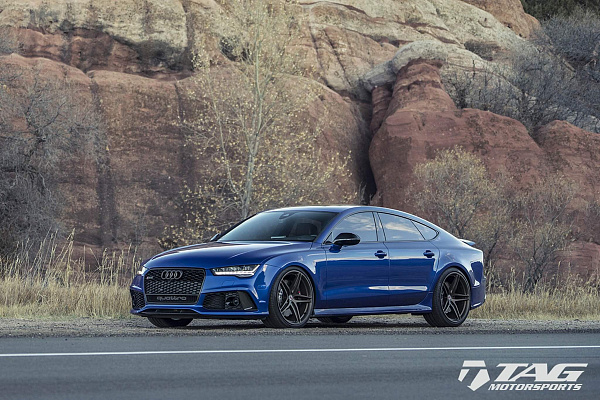 Фото дисков HRE P107 Сатиновая бронза на Audi A/RS 7 (4G)