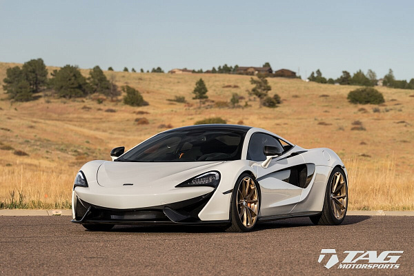 Фото дисков HRE P204 Глянцевое темное золото на McLaren 570S