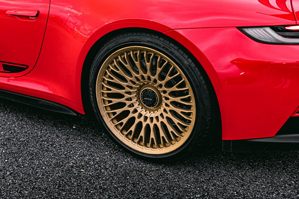 Фото дисков Brixton Forged TR20 Сатиновое темное золото на Porsche 911 VIII
