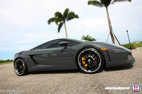 Фото дисков HRE S201 Черный глянец на Lamborghini Gallardo
