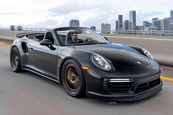 Фото дисков Strasse Wheels SV15FF Deep Concave FS Сатиновая бронза на Porsche 911 VII