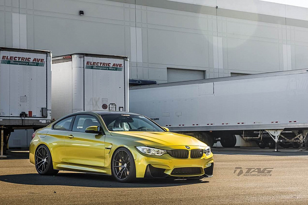 Фото дисков HRE P104 Черный сатин на BMW 4/M4 (F32/F82)