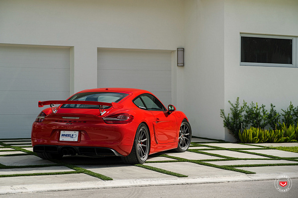 Фото дисков Vossen ML-X2 Сатиновый темный лак на Porsche Cayman II