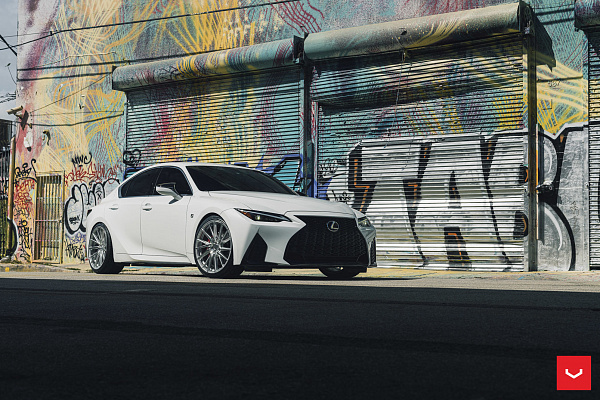 Фото дисков Vossen HF-4T Полированный лак на Lexus IS III