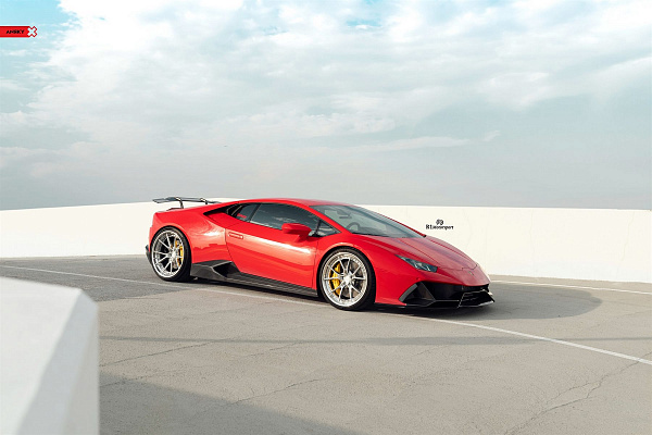 Фото дисков Anrky AN32 Полированный лак на Lamborghini Huracan