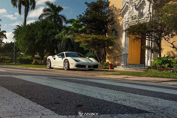 Фото дисков Anrky S1-X3 Глянцевый лак на Ferrari 488