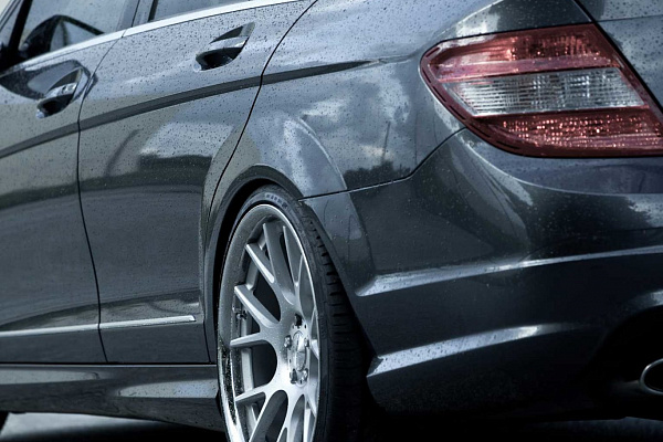 Фото дисков Vossen CV2 Серебро на Mercedes-Benz C-Class (W204)