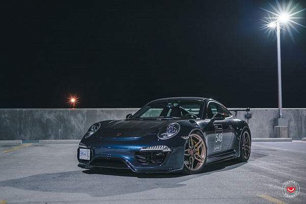 Фото дисков Vossen M-X1 Сатиновая шампань на Porsche 911 VII